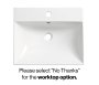 Tavistock Cadence 500mm Wall-Mounted Vanity Unit - Fluted Matt White