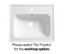 Tavistock Cadence 500mm Wall-Mounted Vanity Unit - Fluted Matt White
