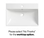 Tavistock Cadence 600mm Wall-Mounted Vanity Unit - Fluted Matt White