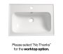 Tavistock Cadence 600mm Wall-Mounted Vanity Unit - Fluted Matt White