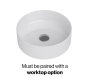 Tavistock Cadence 600mm Wall-Mounted Vanity Unit - Fluted Viridian Green