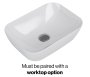 Tavistock Cadence 600mm Wall-Mounted Vanity Unit - Fluted Viridian Green