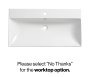 Tavistock Cadence 800mm Wall-Mounted Vanity Unit - Fluted Matt White