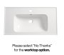 Tavistock Cadence 800mm Wall-Mounted Vanity Unit - Fluted Matt White