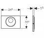 Geberit Sigma 10 Stainless Steel Touchless/Manual Flush Plate for 8cm Cisterns