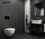 Geberit Sigma 80 Black Glass Touchless Flush Plate For Sigma Cistern 8cm