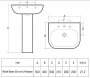 RAK Tonique 55cm 1 Tap Hole Basin