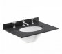 Bayswater 600mm Matt Black 2 Door Basin Cabinet