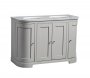 Tavistock Lansdown Pebble Grey 1200mm Curved Underslung Unit & 2 Oval Basins