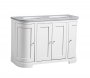 Tavistock Lansdown Linen White 1200mm Curved Underslung Unit & 2 Oval Basins