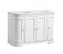 Tavistock Lansdown Linen White 1200mm Curved Underslung Unit & 2 Oval Basins