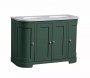 Tavistock Lansdown Sherwood Green 1200mm Curved Underslung Unit & 2 Oval Basins