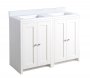 Tavistock Lansdown Linen White 1200mm Underslung Unit & 2 Basins