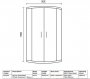 Spring 1200 x 800mm Double Door Offset Quadrant Shower Enclosure