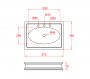Silverdale Victorian 670mm Vanity Unit and Square Basin - Dark Lead