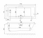 Carron Quantum Integra 1700 x 750mm Acrylic Bath