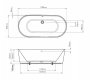 BC Designs Contemporary Viado Bath 1780mm