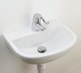 RAK Compact 50cm 2 Tap Hole Basin With No Overflow