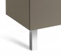 Roca Prisma Gloss White & Textured Ash 1100mm Basin & Unit with 2 Drawers - Right Hand
