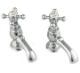 Silverdale Victorian Cloakroom Basin Pillar Taps - Chrome