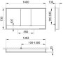 Keuco Royal Lumos 1400 x 735 x 130mm Mirror Cabinet with Shelf & Heating - Anodised Silver