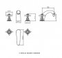 Harrogate Chrome 3 Hole Basin Mixer