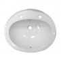 RAK Over Counter Basins 56cm 2 Tap Hole Mira Over Counter Wash Basin