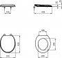 Ideal Standard Waverley White Toilet Seat