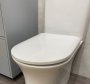 The White Space Euna Rimless Close Coupled Open Back Toilet - White