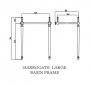 Harrogate 595mm Basin & Frame