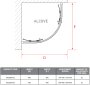 Coram Optima 6 800mm Quadrant Shower Enclosure - Chrome
