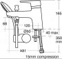 Ideal Standard Concept 1 Hole Bath/Shower Mixer