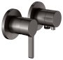 Keuco Edition 400 Single Lever Mixer Set Up 2-Way With Wall Outlet for Shower Hose - Brushed Titanblack