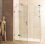 Roman Liberty 10mm Hinged Door with Two In-Line Panels 1600 x 800mm (Corner Fitting)
