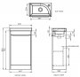 Tavistock Sequence Gloss White 450mm Freestanding Unit & Basin