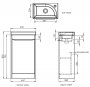 Tavistock Sequence Gloss Clay 450mm Freestanding Unit & Basin