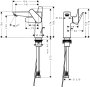 Hansgrohe Talis E Single Lever Basin Mixer 150 with Pop-Up Waste - Brushed Black Chrome