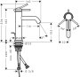 Hansgrohe Tecturis S Single Lever Basin Mixer 110 Ecosmart+ with Pop-Up Waste Set - Matt Black