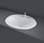 RAK Over Counter Basins 56cm 2 Tap Hole Mira Over Counter Wash Basin