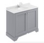 Bayswater Bathrooms Plummett Grey 1000mm 2-Door Basin Cabinet