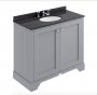 Bayswater Bathrooms Plummett Grey 1000mm 2-Door Basin Cabinet