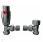 Redroom Chrome Angled Thermostatic Valve Pack