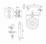 Vado DX Celsius 2 Outlet Square Shower Package