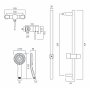 Vado Celsius Exposed Thermostatic Shower Set