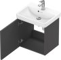 Duravit No.1 440mm Wall Hung Vanity Unit (Left Hand) - Matt Graphite