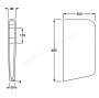 RAK Deluxe Urinal Divider Partition Panel