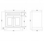 RAK Washington 800mm Vanity Unit - White