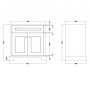RAK Washington 800mm Vanity Unit - Greige