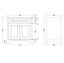RAK Washington 800mm Vanity Unit - Grey