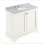 Bayswater Bathrooms Pointing White 1000mm 2-Door Basin Cabinet